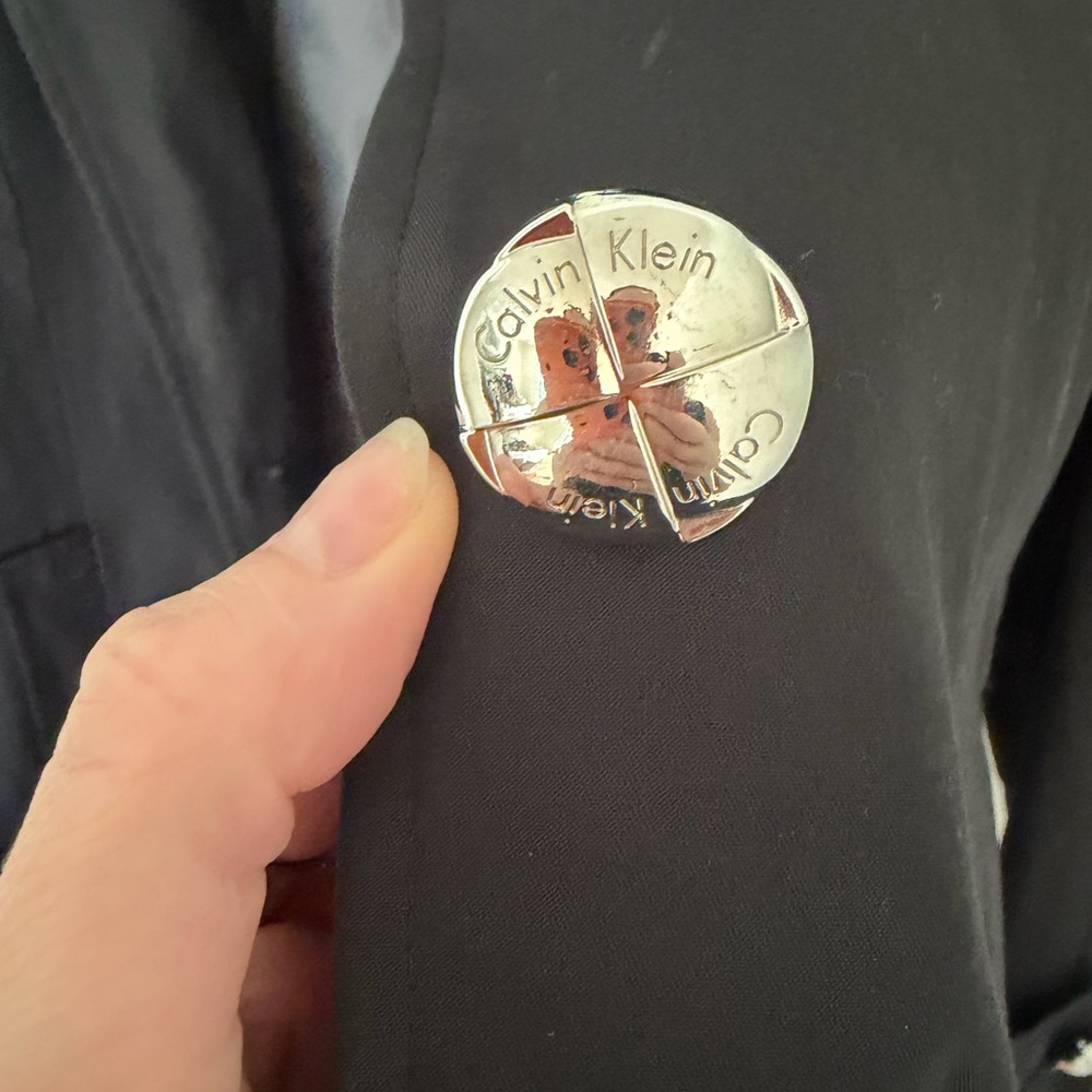 Calvin Klein Black Raincoat for Women - Picture 4 of 4